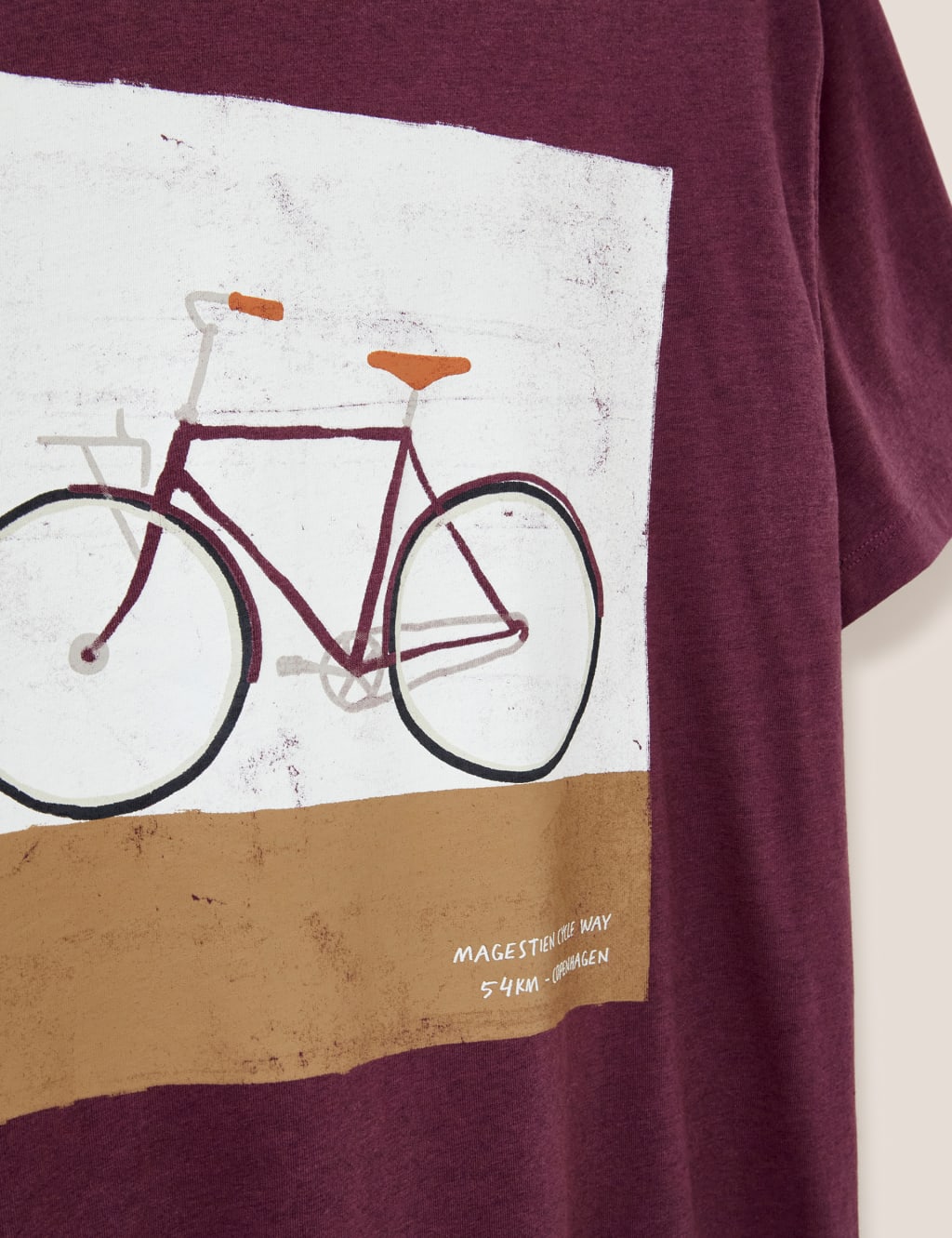 Pure Cotton Bicycle Graphic T-Shirt image 6