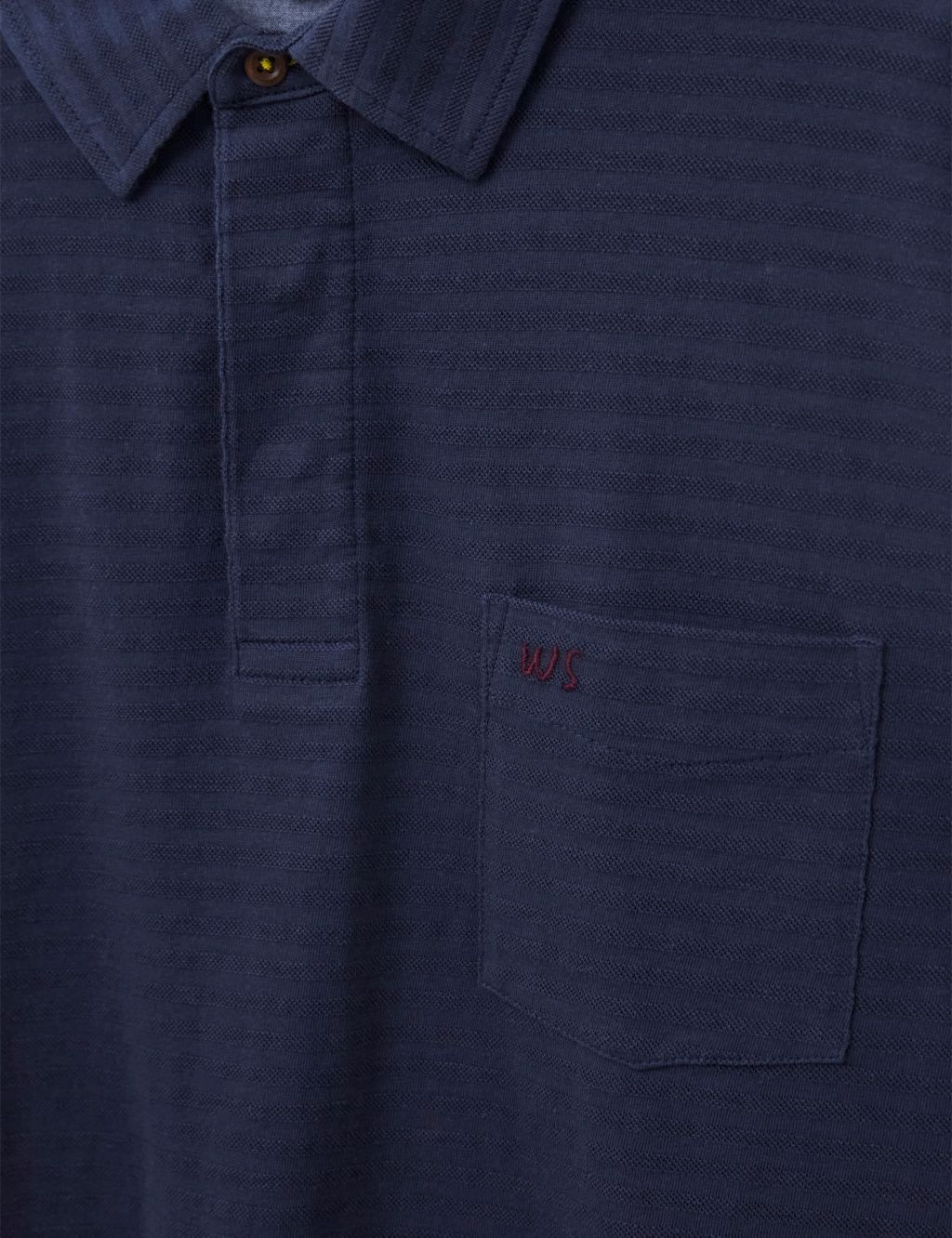 Pure Cotton Striped Long Sleeve Polo Shirt image 6