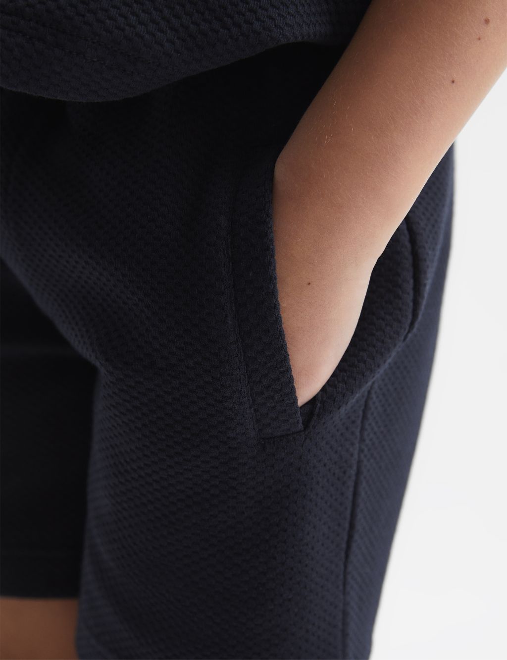 Slim Wool Blend Elasticated Waist Shorts (3-14 Yrs) image 5