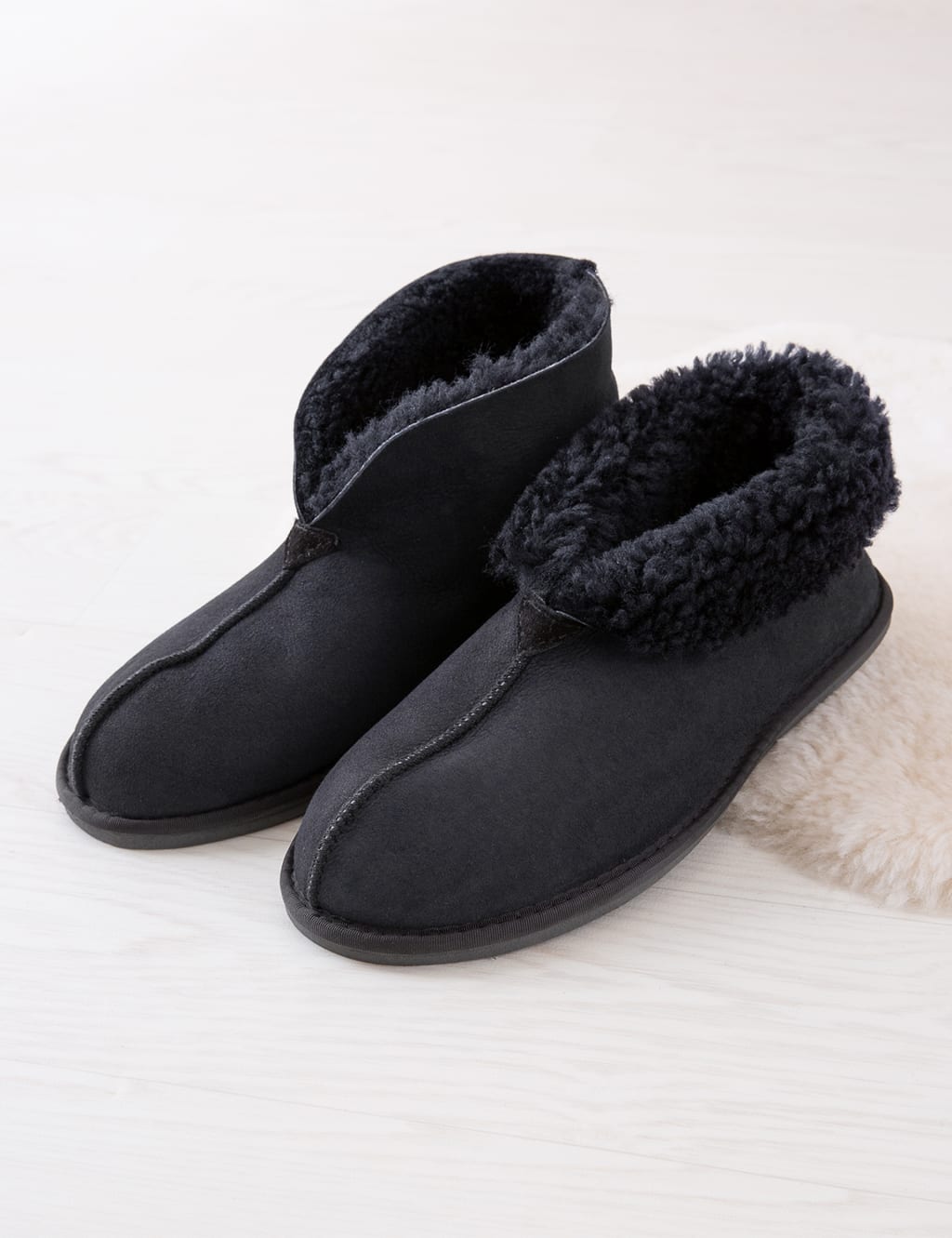 Men's Slipper Booties – Black