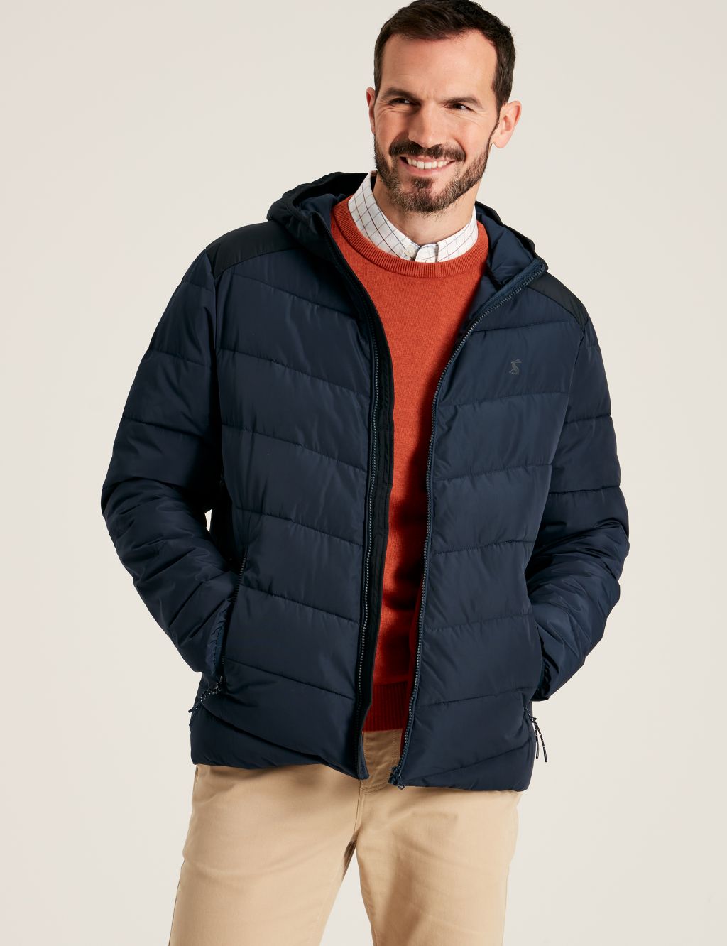 Pure Cotton Padded Hooded Puffer Jacket