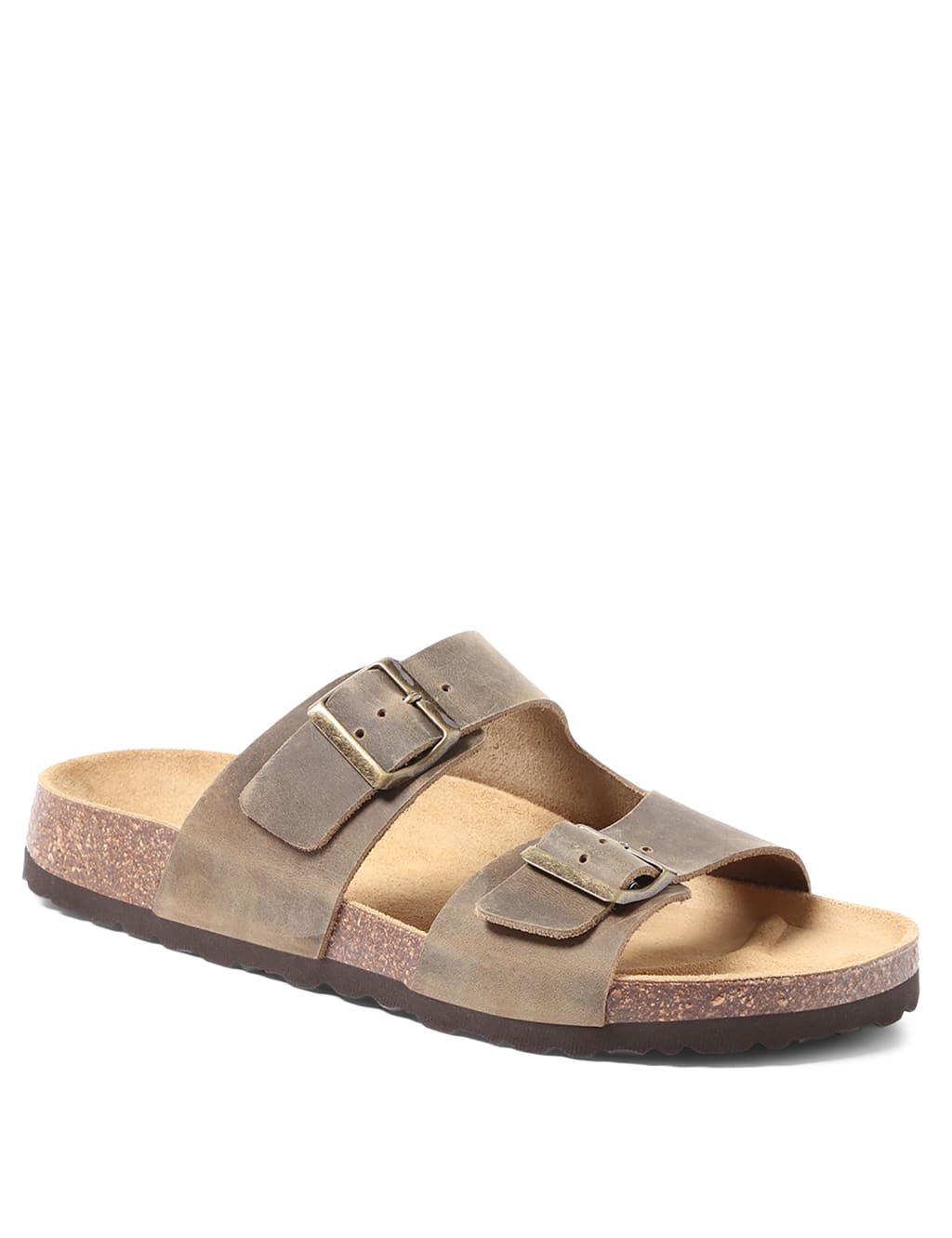 Leather Slip-On Sandals image 2