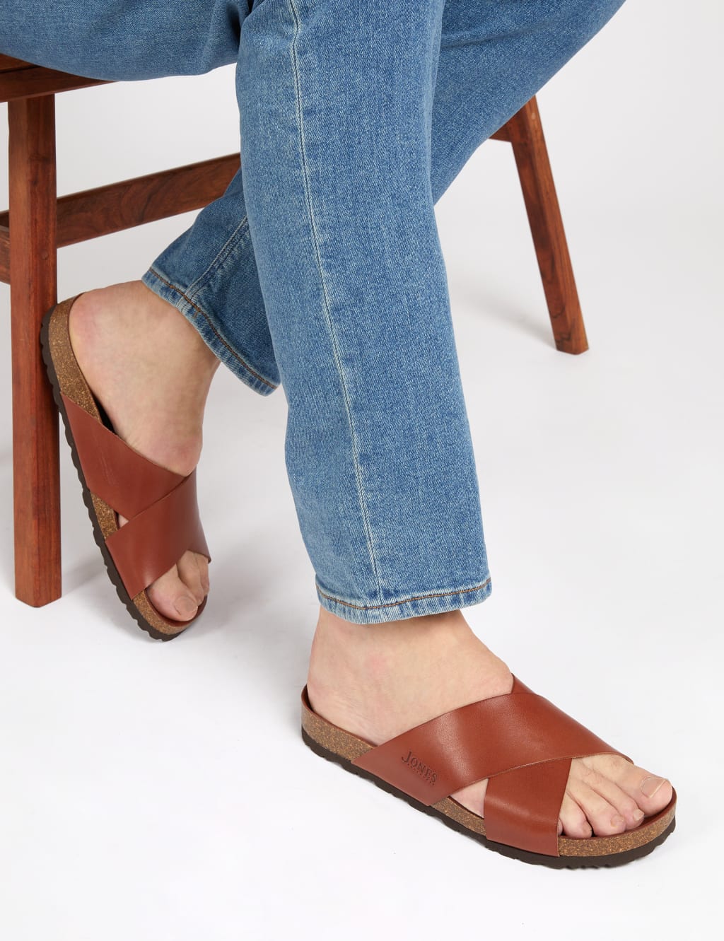 Leather Slip-On Sandals image 1