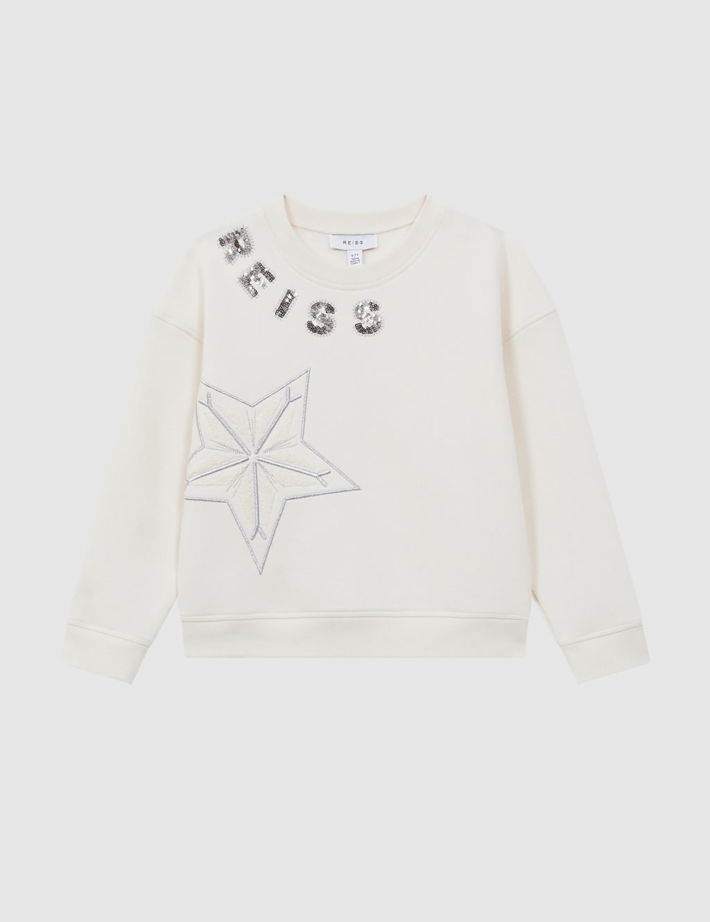 Cotton Rich Snowflake Sweatshirt (4-14 Yrs) image 2