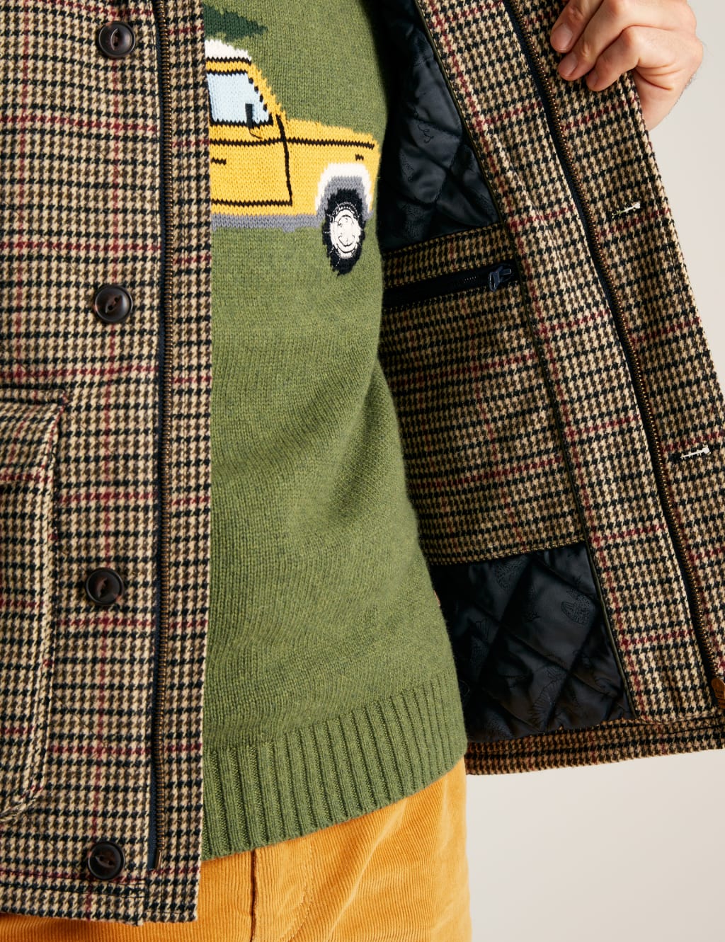 Tweed Quilted Gilet image 4