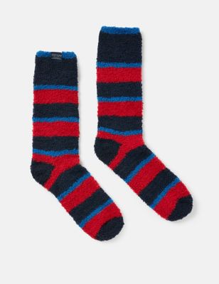 Joules Mens Striped Socks - Red Mix, Red Mix