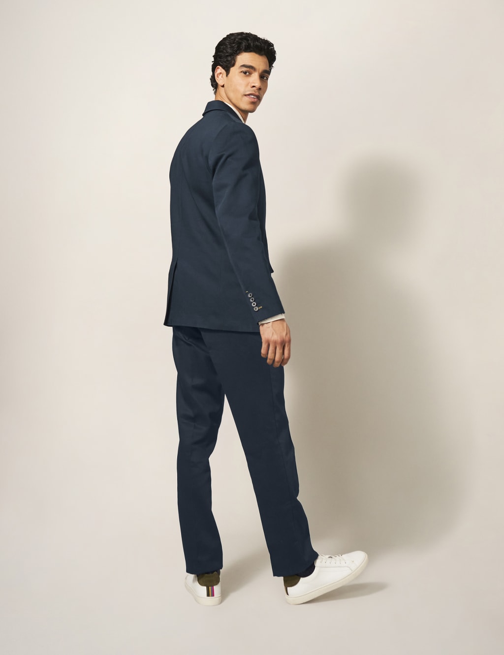 Regular Fit Pure Cotton Textured Blazer image 3