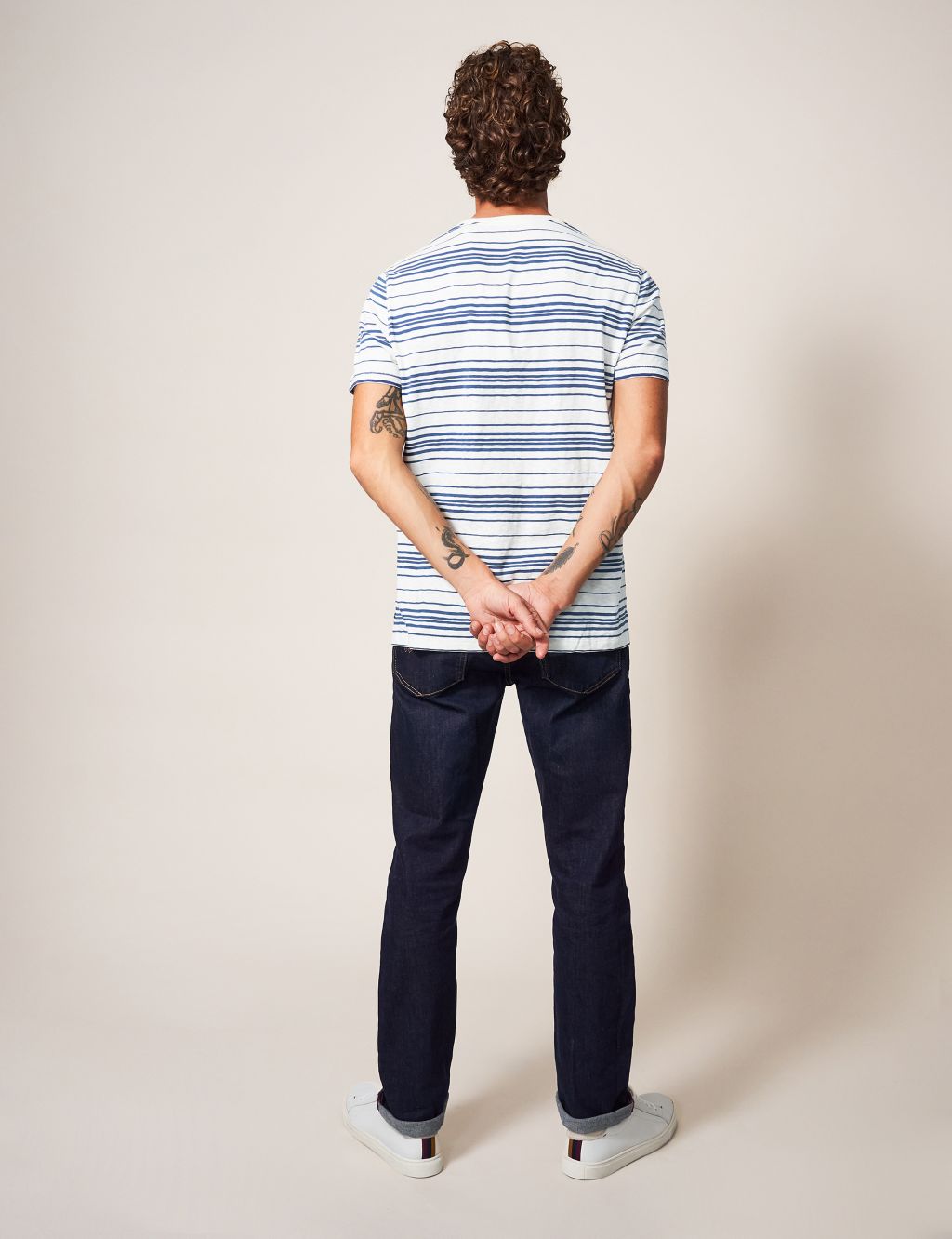 Relaxed Fit Pure Cotton Striped T-Shirt image 4