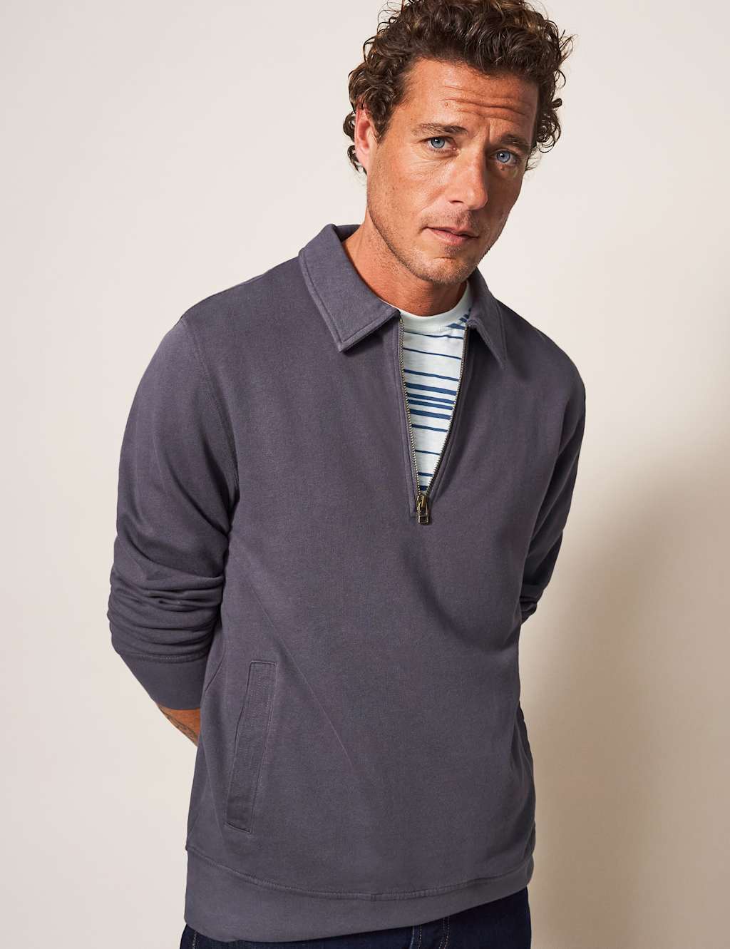 Relaxed Fit Pure Cotton Striped T-Shirt image 4