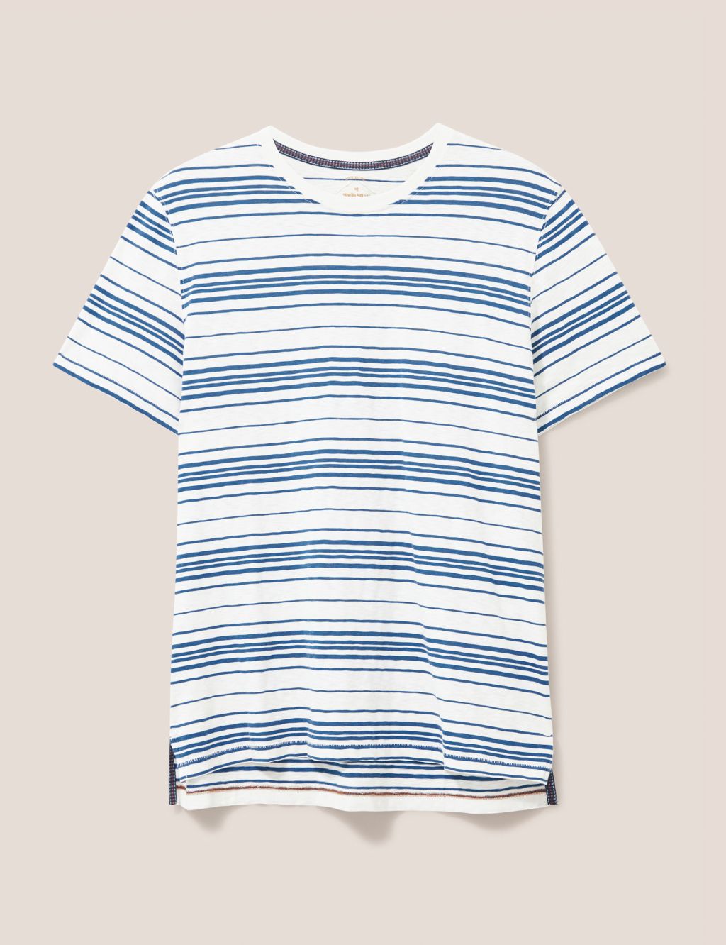 Relaxed Fit Pure Cotton Striped T-Shirt image 2