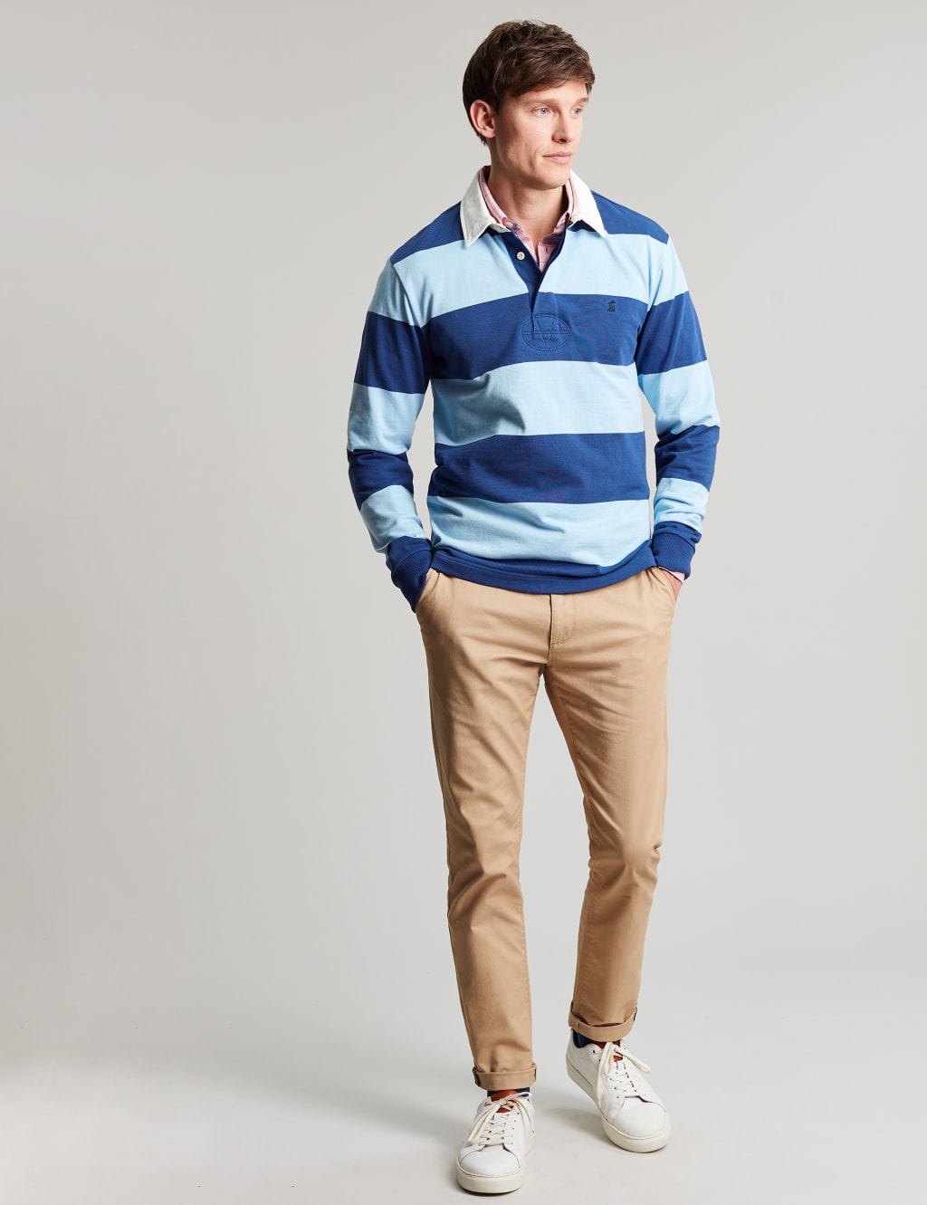 Pure Cotton Striped Long Sleeve Rugby Shirt image 2