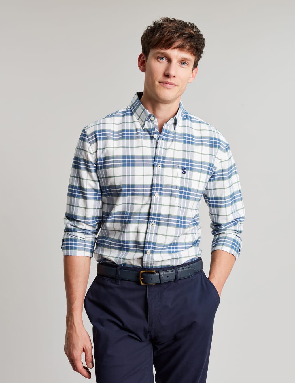 Pure Cotton Check Oxford Shirt image 2