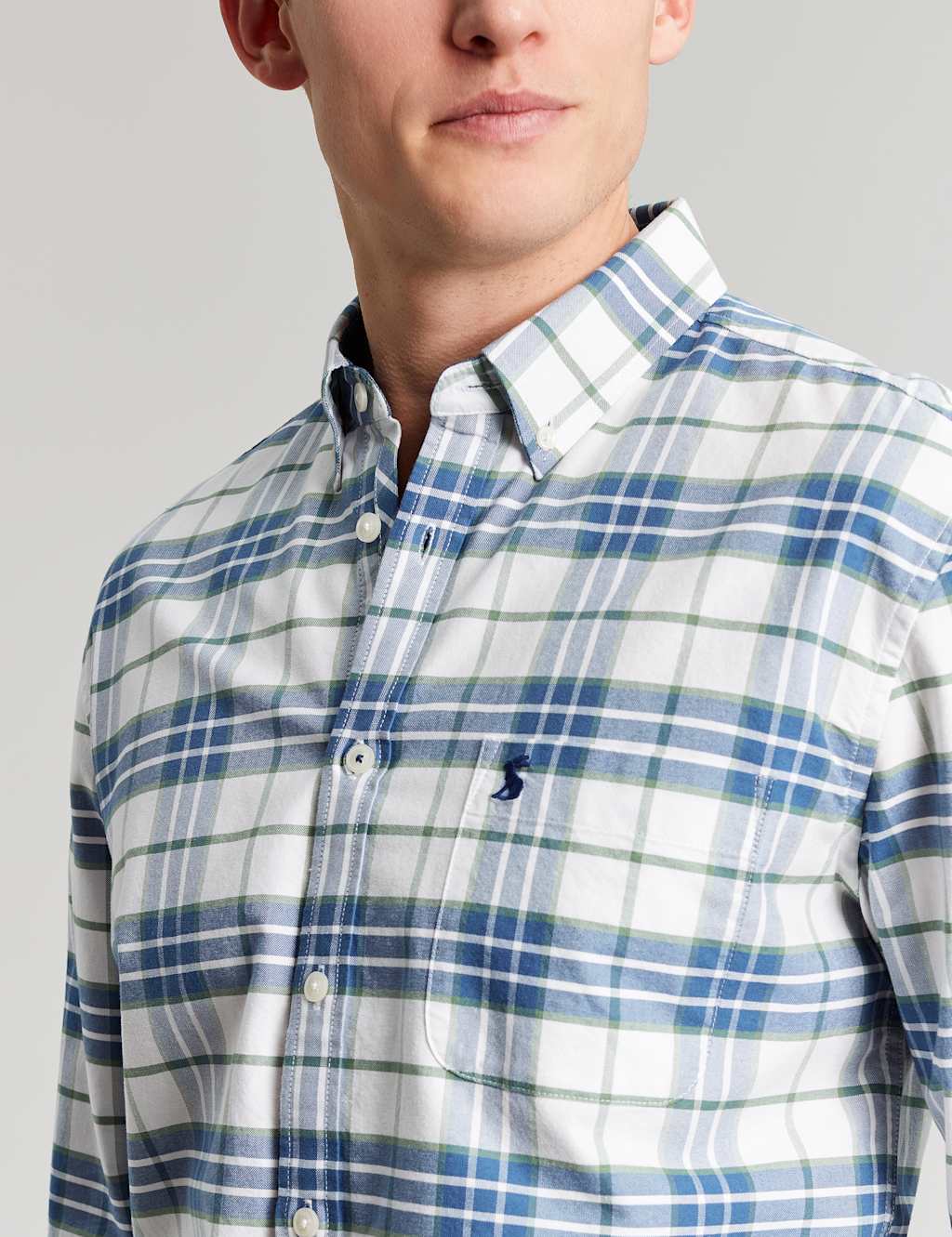 Pure Cotton Check Oxford Shirt image 4