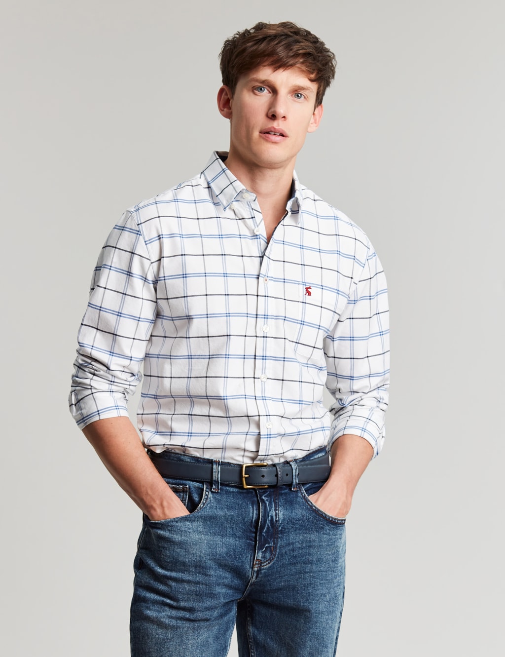 Pure Cotton Check Oxford Shirt image 2