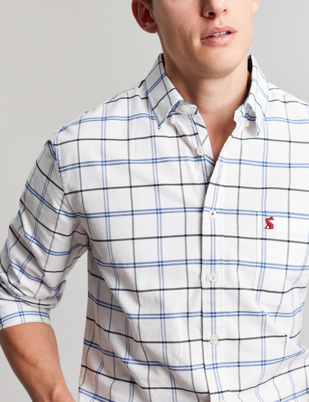 Pure Cotton Check Oxford Shirt image 3