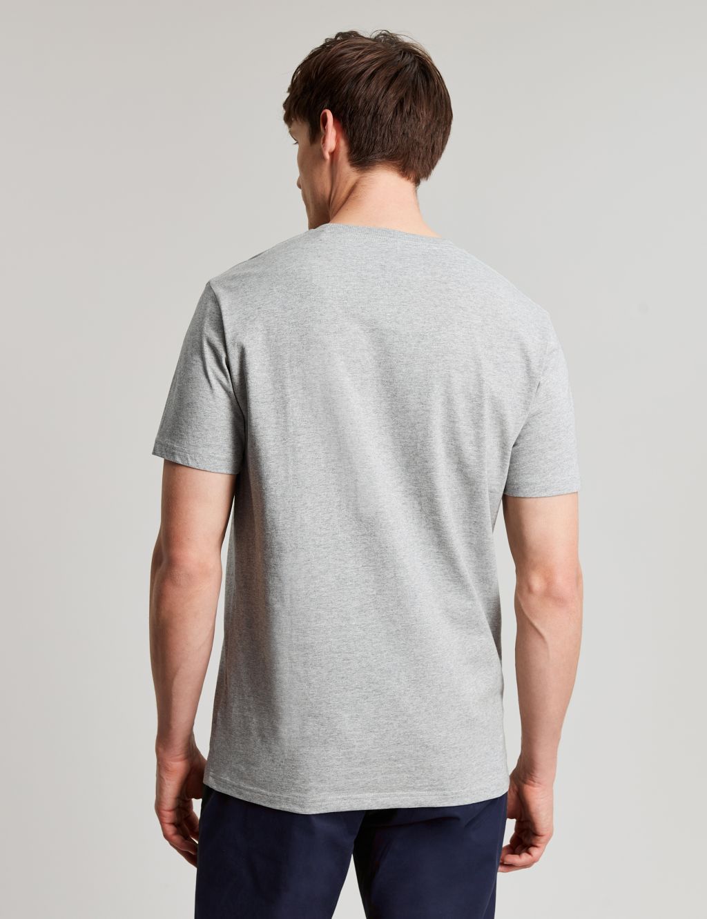 Pure Cotton Jersey Crew Neck T-Shirt image 4