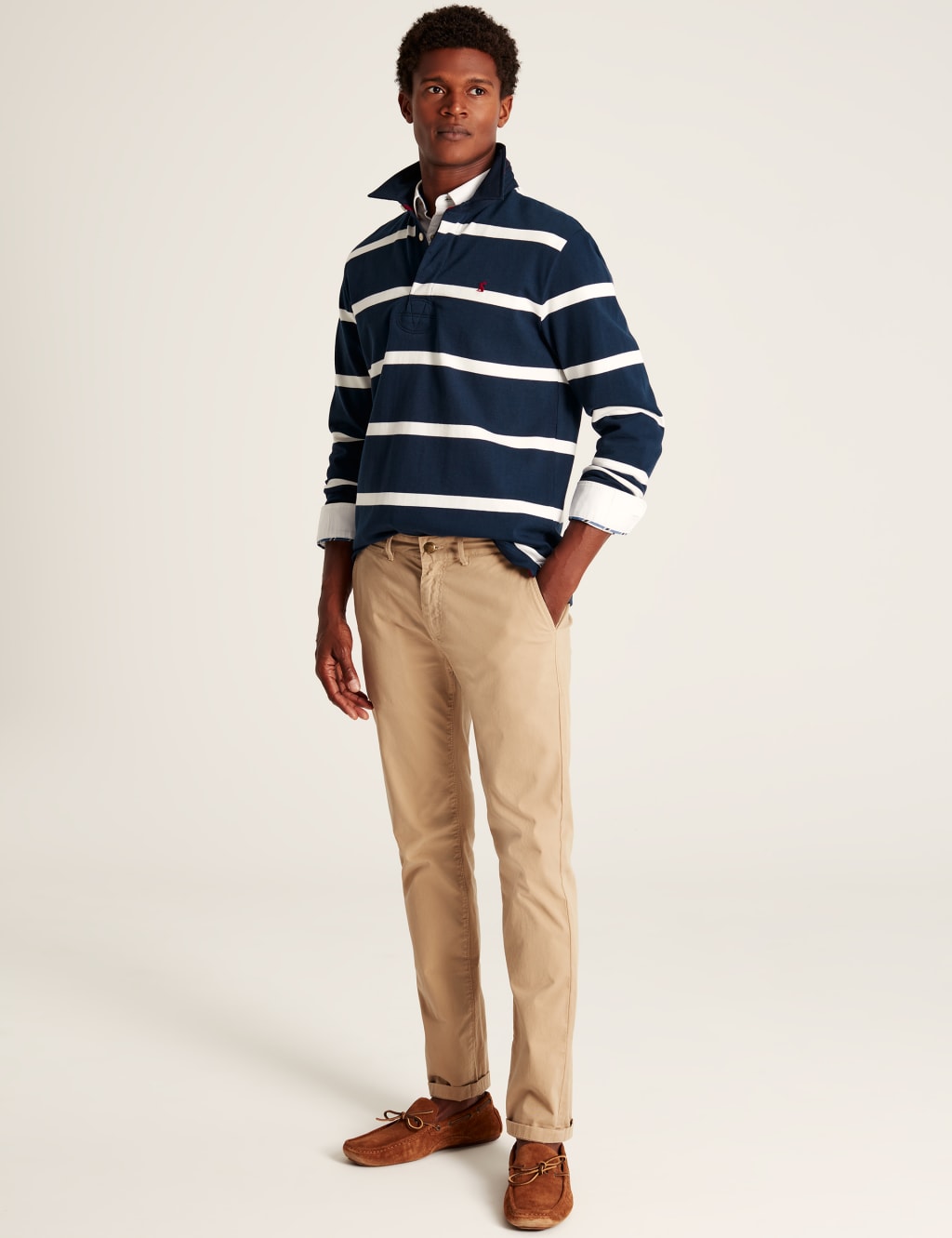 Pure Cotton Striped Long Sleeve Rugby Shirt image 3
