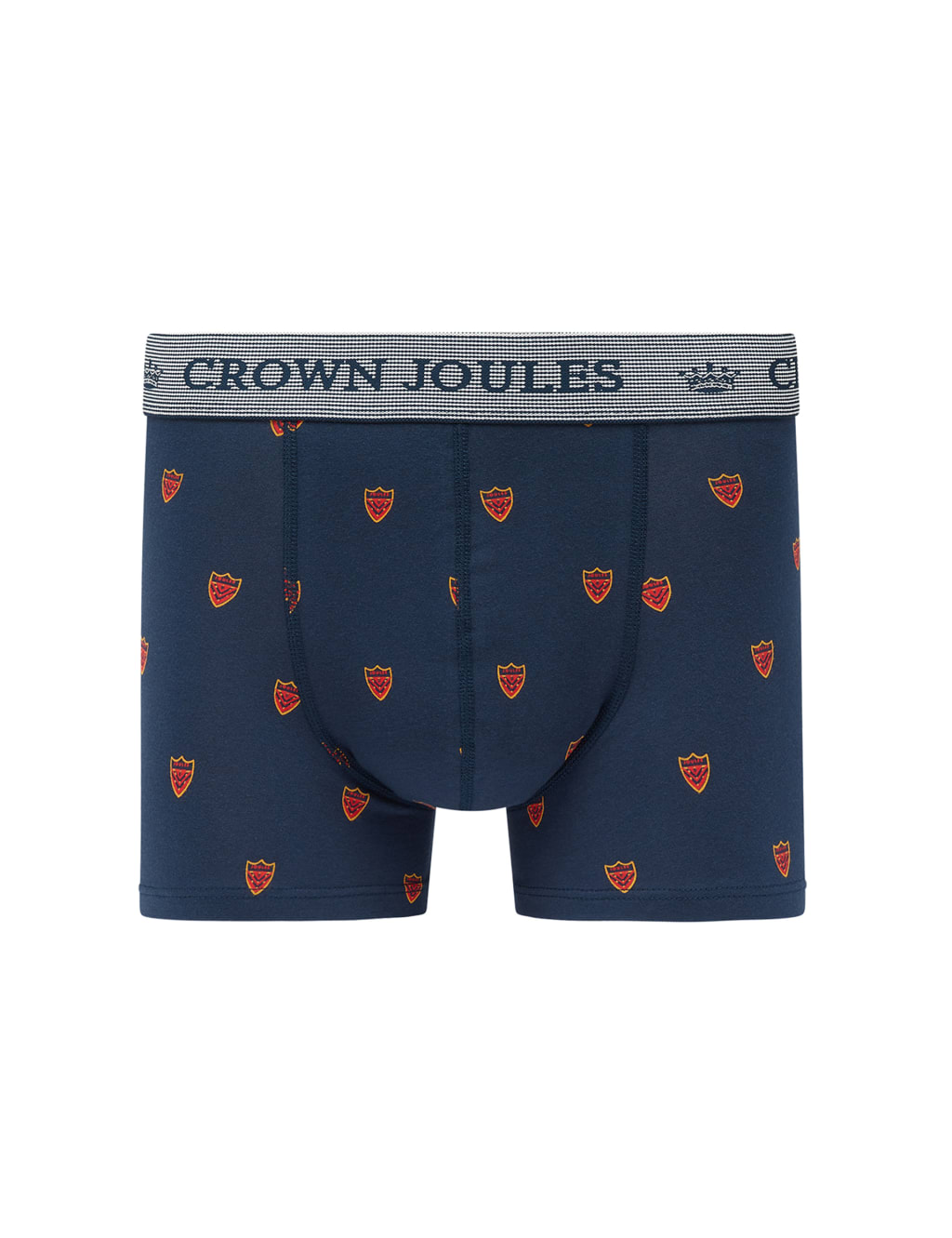 2pk Cotton Rich Crest & Striped Boxers image 2