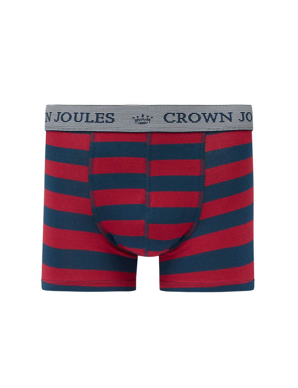 2pk Cotton Rich Crest & Striped Boxers image 3