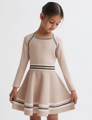 Reiss Girls Knitted Sparkle Dress (4-14 Yrs) - 9-10Y - Pink, Pink
