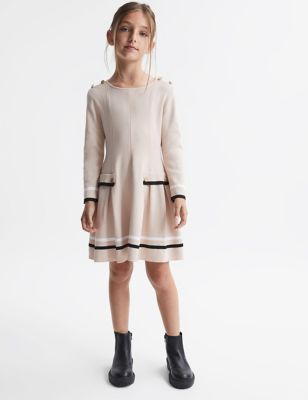 Reiss Girls Knitted Dress (4-14 Yrs) - 9-10Y - Pink, Pink