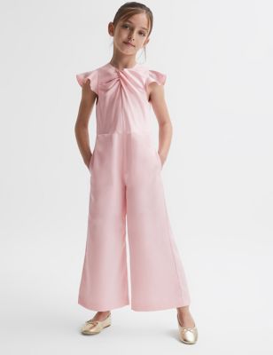 Reiss Girls Frill Jumpsuit (4-14 Yrs) - 5-6 Y - Pink, Pink