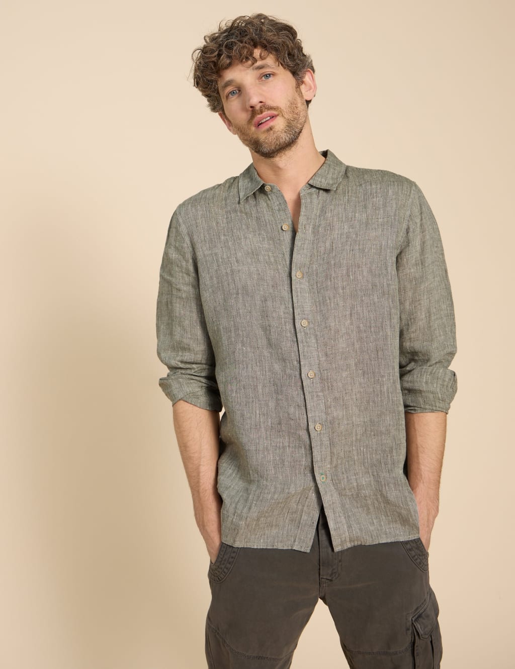 Linen shirt piece hot sale price