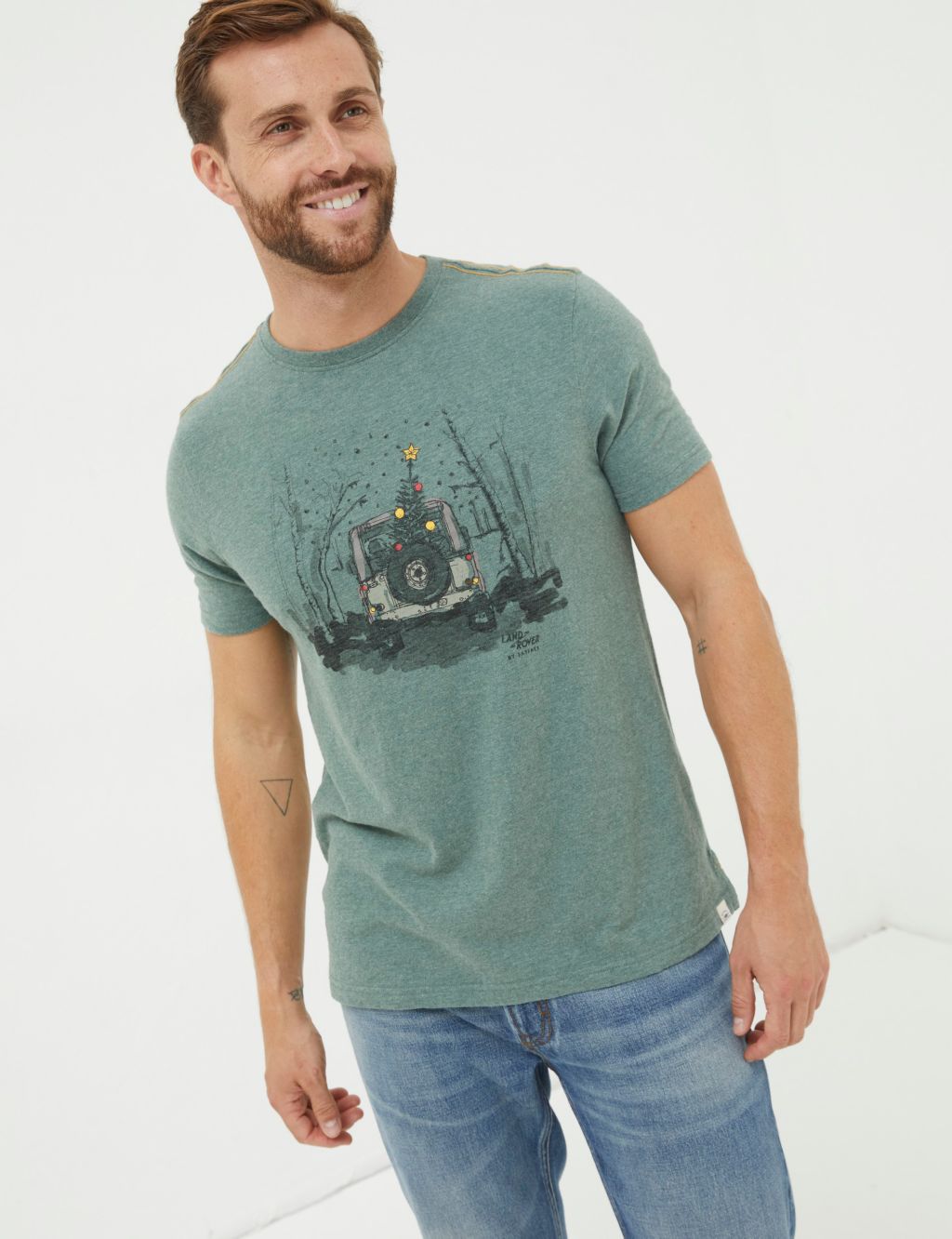 Pure Cotton Land Rover Graphic T-Shirt