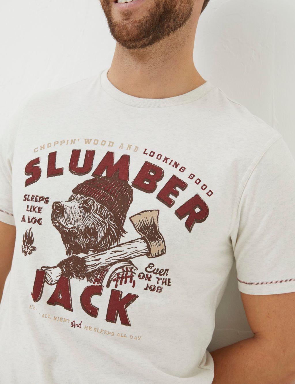 Pure Cotton Slumber Jack Graphic T-Shirt image 4