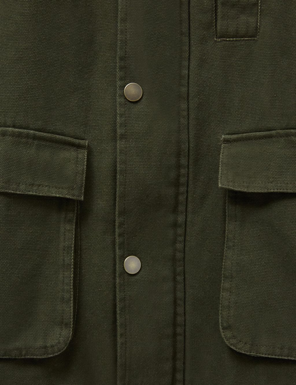 Borg Lined Hooded Padded Jacket image 3