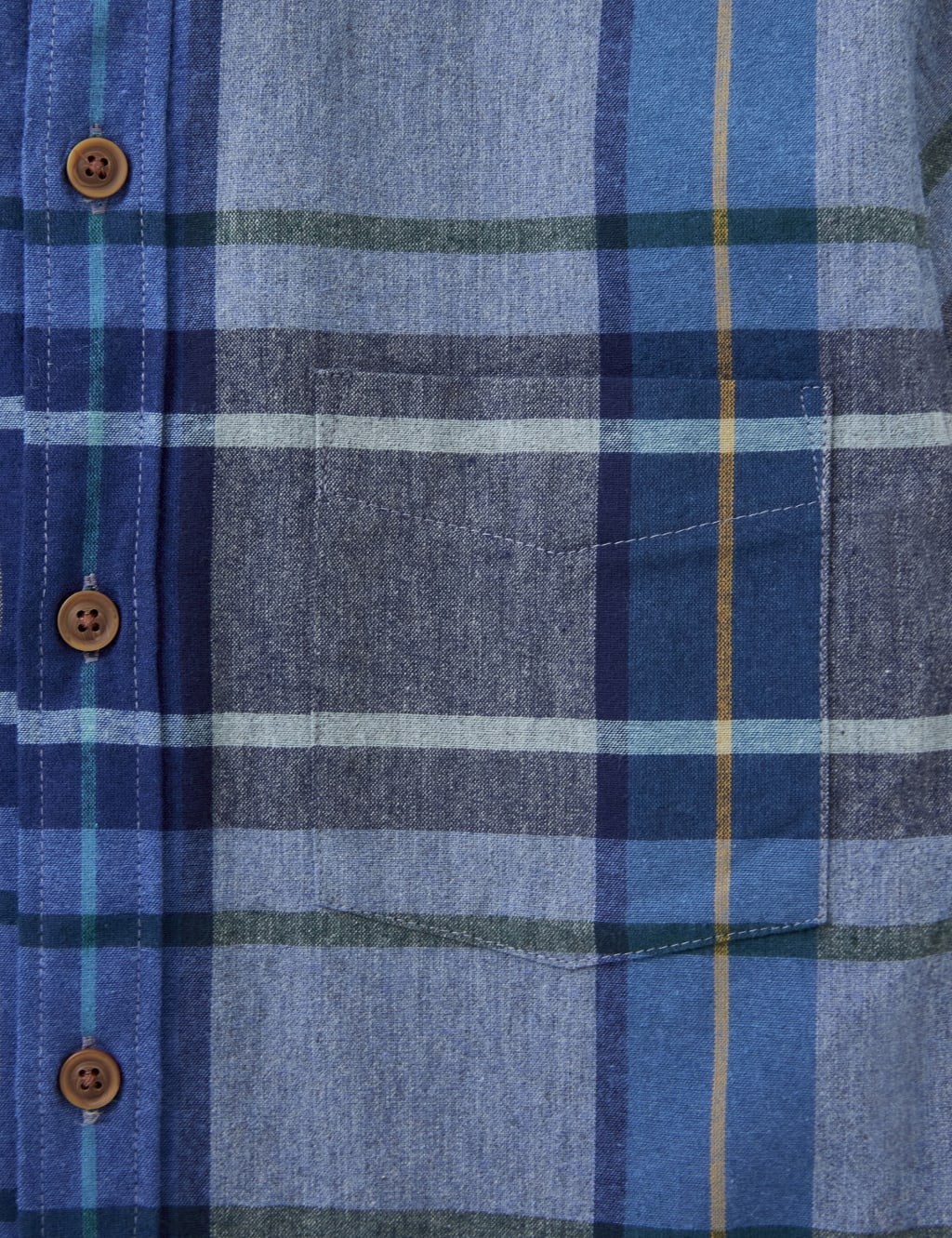 Easy Iron Brushed Cotton Check Shirt image 6