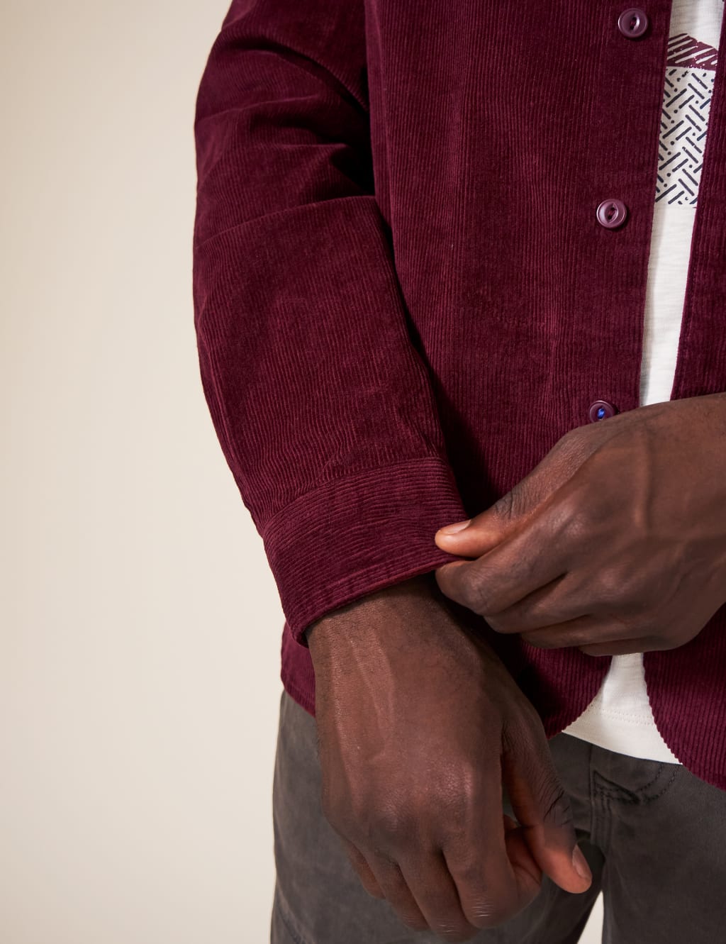 Easy Iron Corduroy Shirt image 5