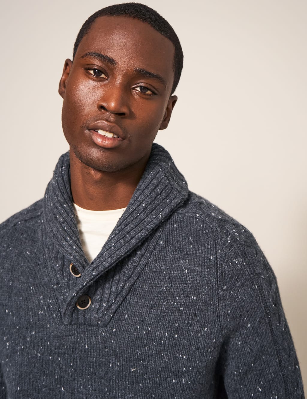 Lambswool Rich Shawl Collar Jumper image 3