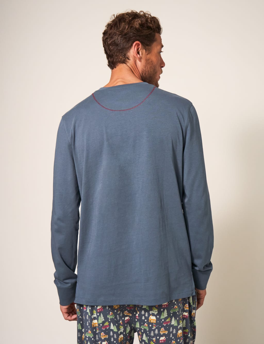 Pure Cotton Christmas Pyjama Top image 2