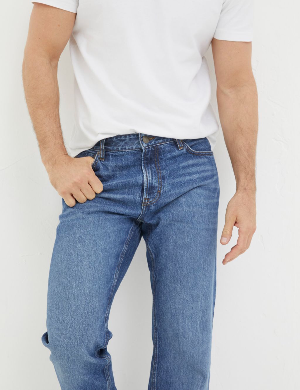 Pure Cotton Straight Fit Jeans image 5