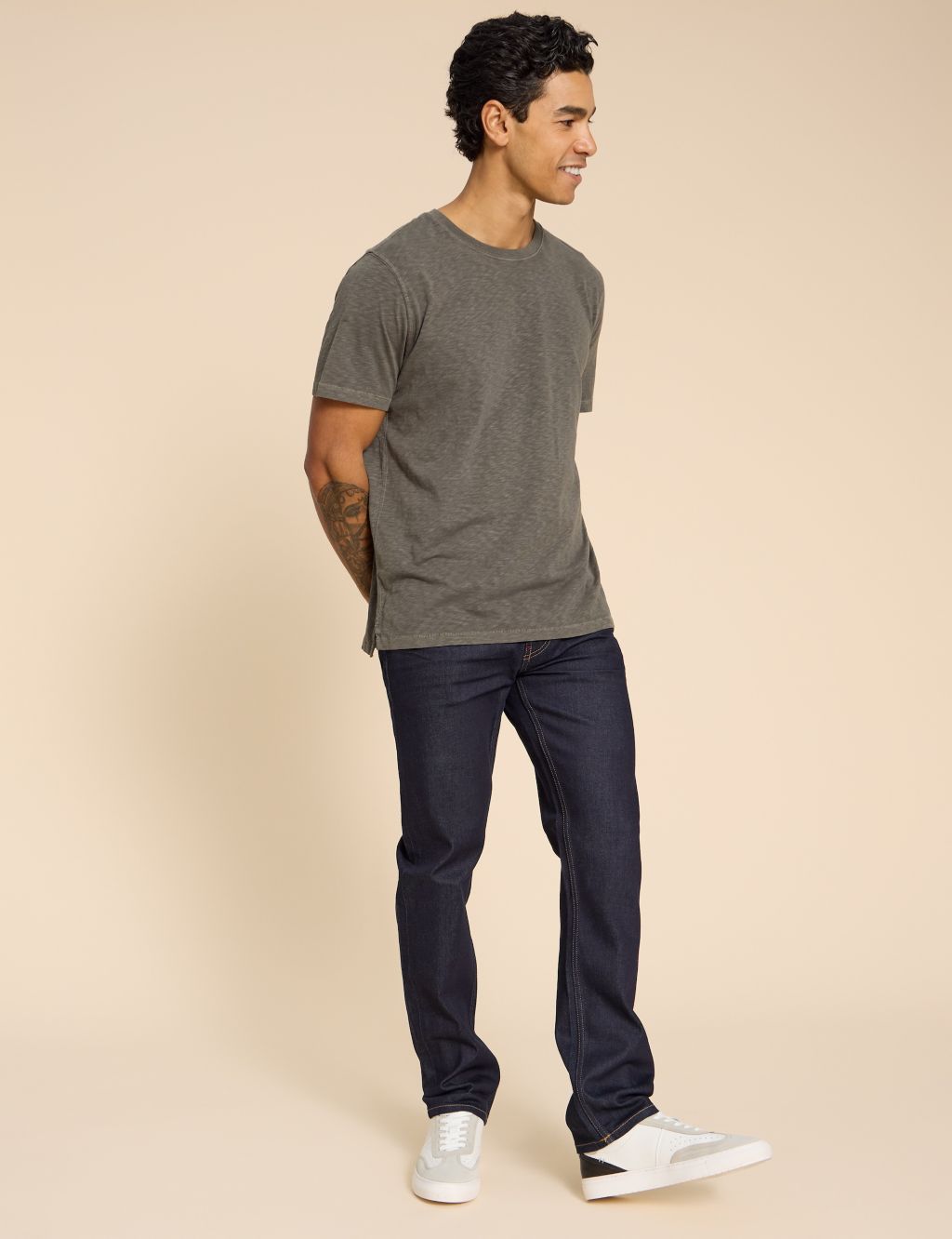 Straight Fit 5 Pocket Jeans image 1