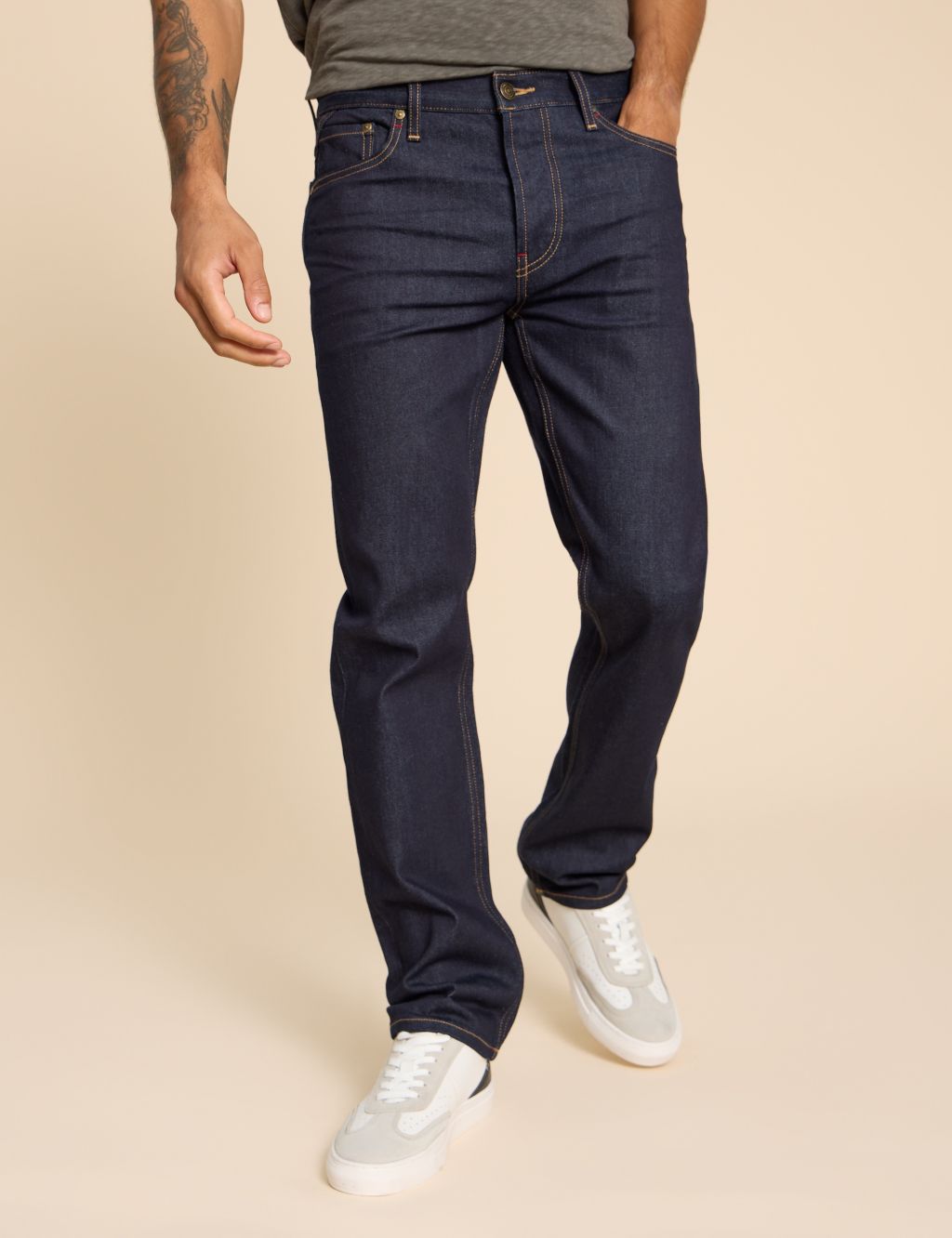 Straight Fit 5 Pocket Jeans image 3