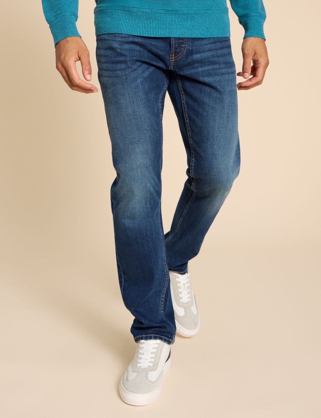Straight Fit 5 Pocket Jeans image 3