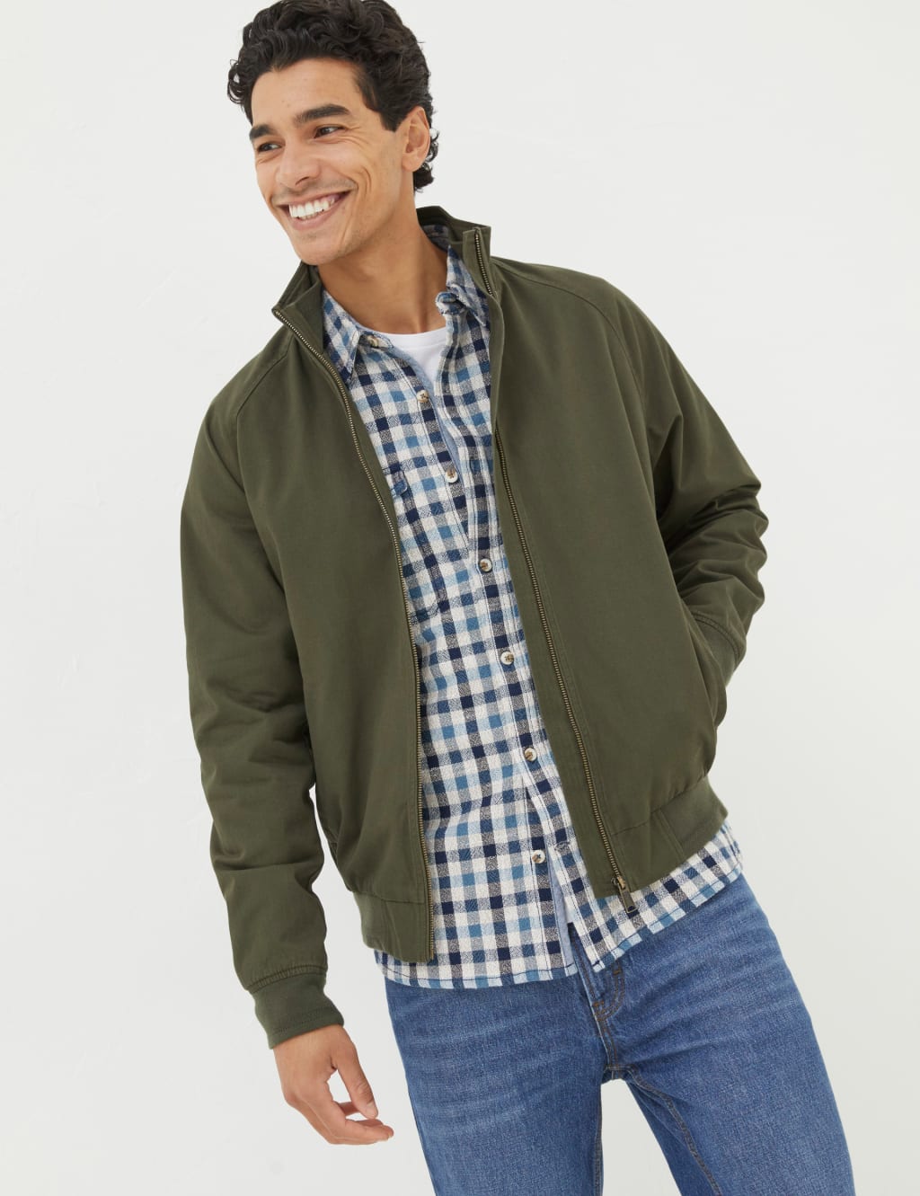 Pure Cotton Harrington Bomber Jacket