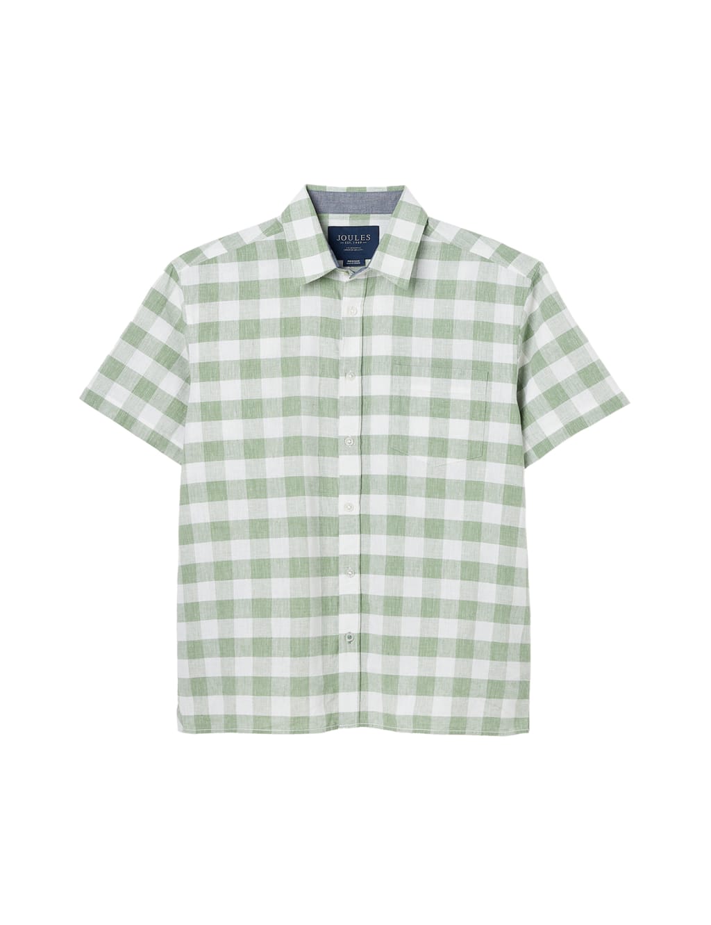 Linen Blend Check Oxford Shirt image 2