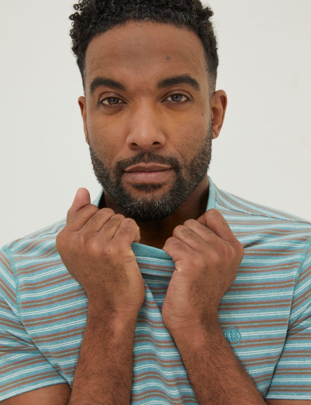 Pure Cotton Striped Crew Neck T-Shirt image 3