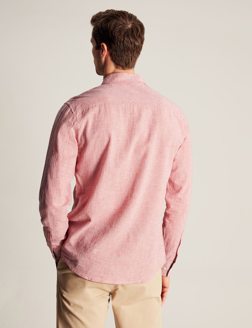 Linen Blend Oxford Shirt image 5