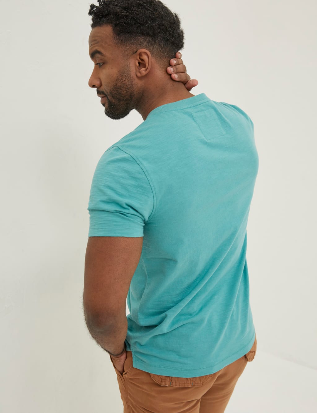 Pure Cotton Henley T-Shirt image 2
