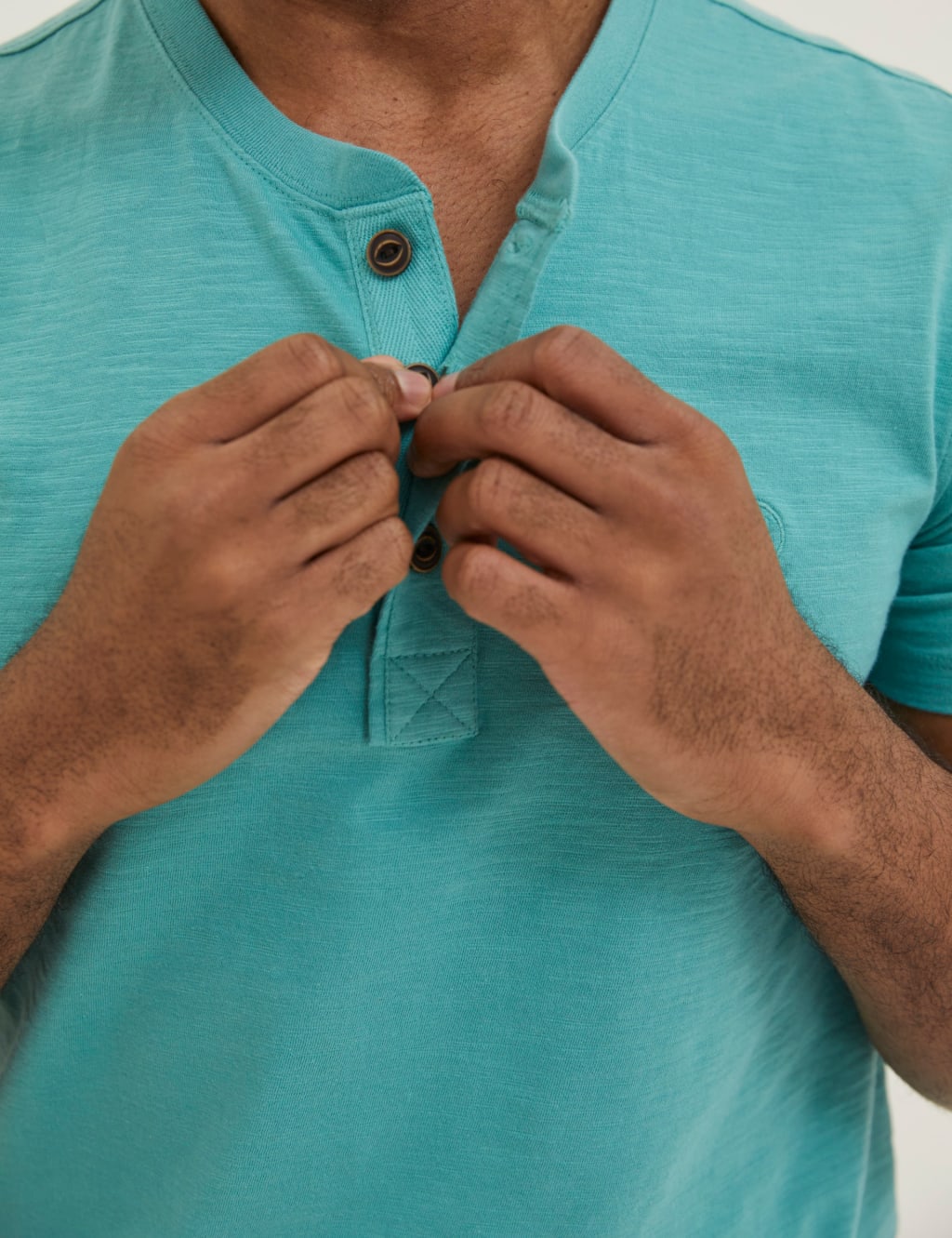 Pure Cotton Henley T-Shirt image 4