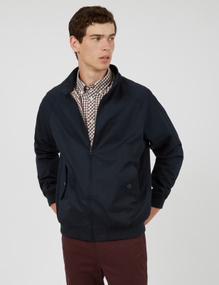 Ben sherman clearance black harrington jacket