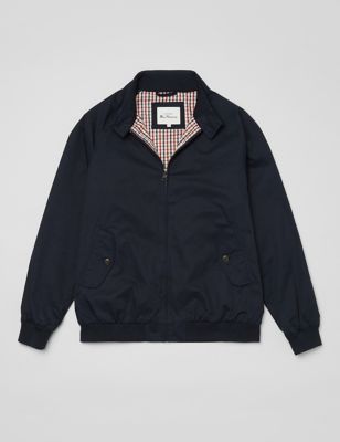 M&S Ben Sherman Mens Pure Cotton Harrington Jacket