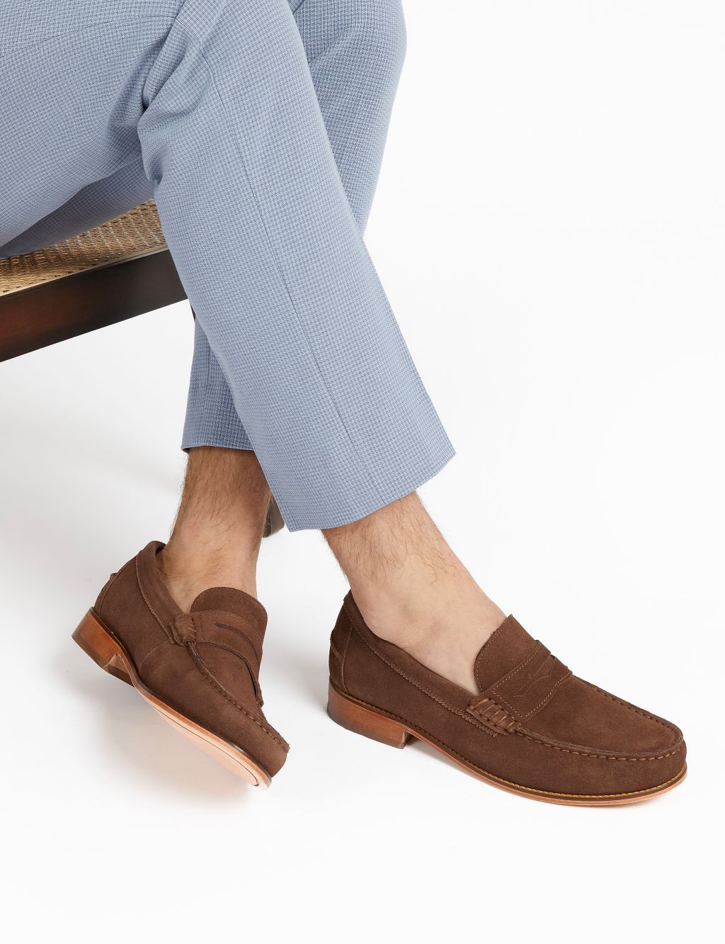 Leather Slip-On Loafers image 1
