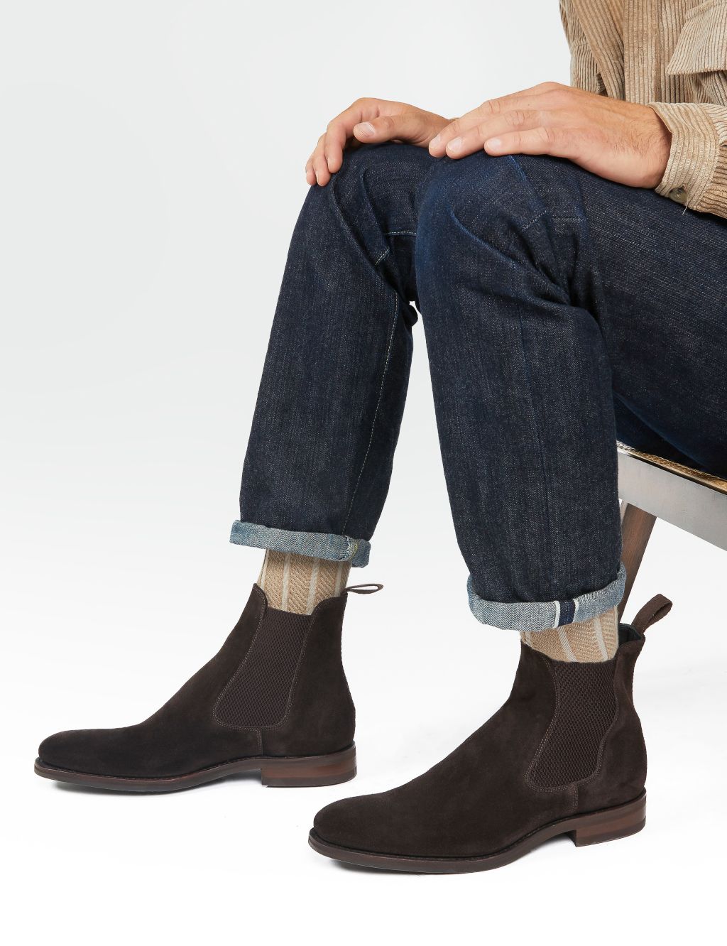 Suede Pull-On Chelsea Boots image 1