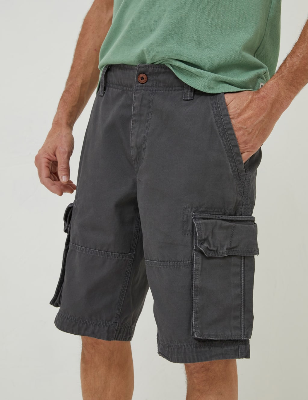 Pure Cotton Cargo Shorts image 1