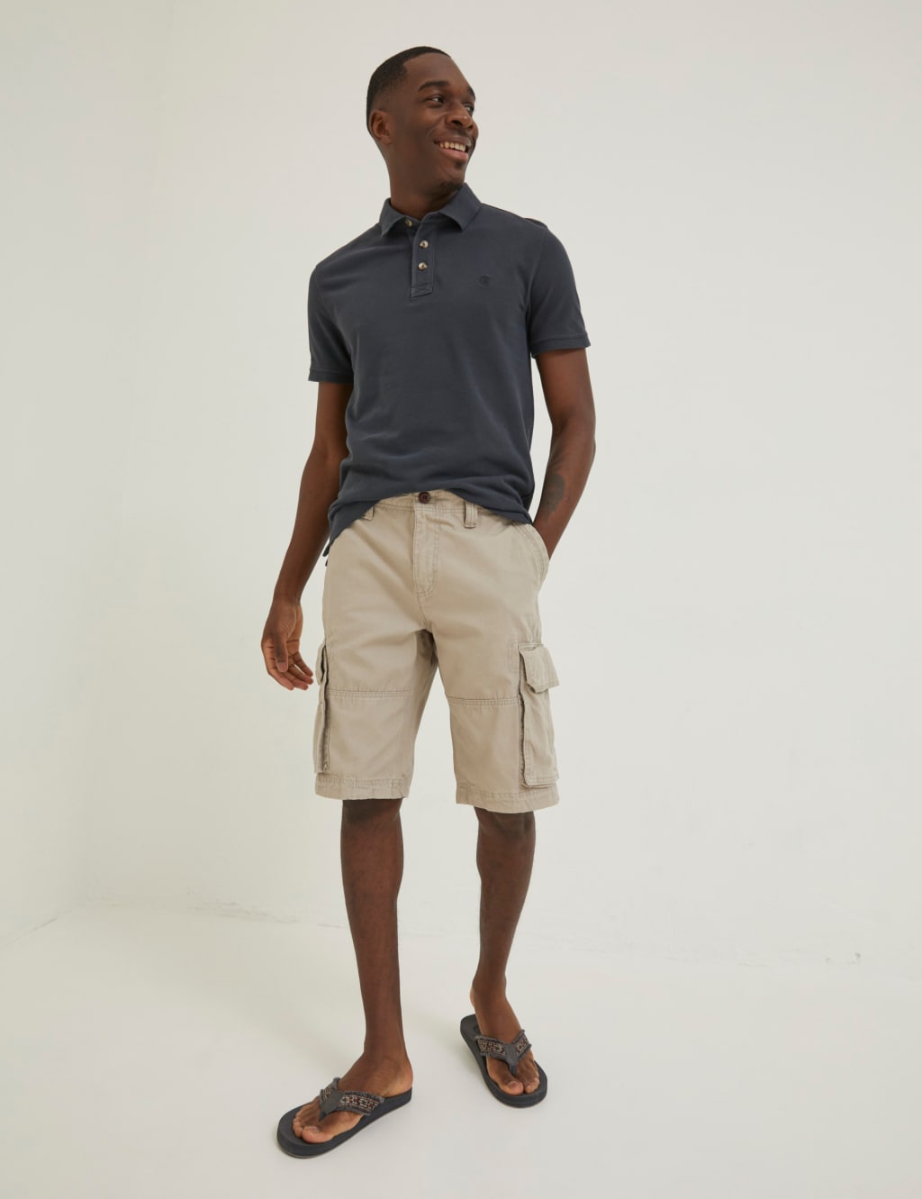 Pure Cotton Cargo Shorts image 1